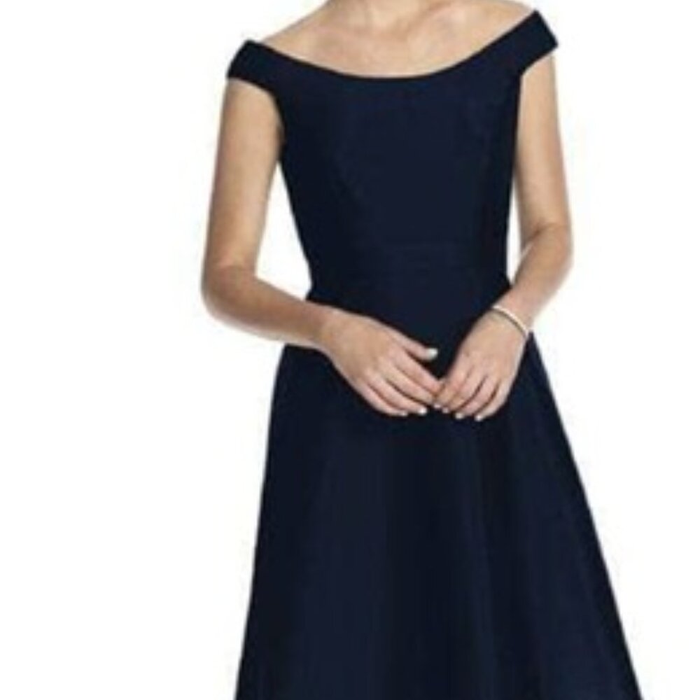 Off Shoulder A-Line  cocktail retro party  Ruby Rox Black Dress Ss 11